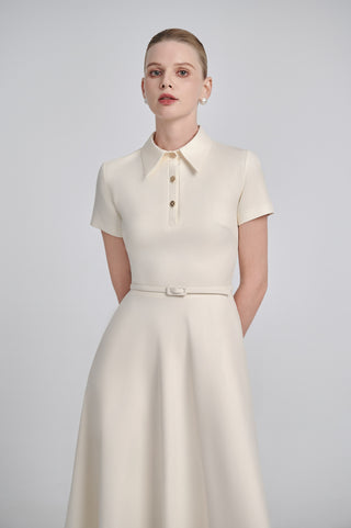 Polo Flare Midi Dress