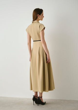 Polo Pleated Midi Dress