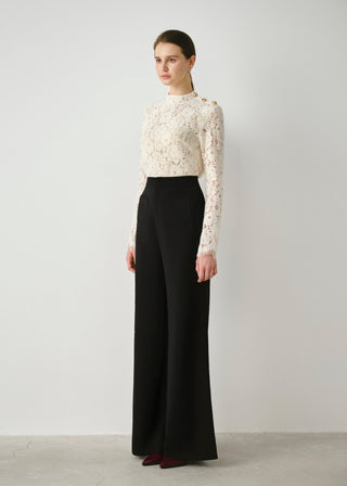 Tailored Wide-Leg Pants