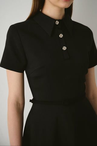 Polo Flared Midi Dress ANLICODE Polo Flared Midi Dress ANLICODE