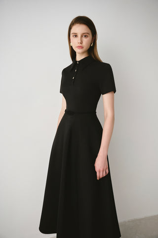Polo Flared Midi Dress