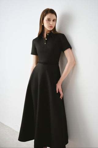 Polo Flared Midi Dress