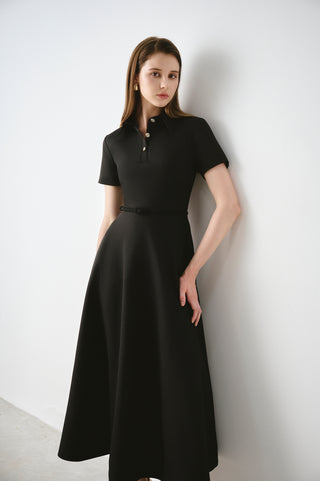 Polo Flared Midi Dress