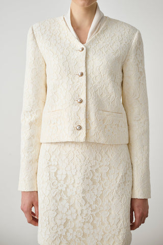 Lace Textured A-Line Mini Skirt