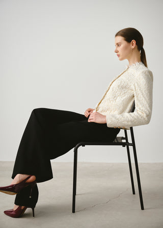 Tailored Wide-Leg Pants